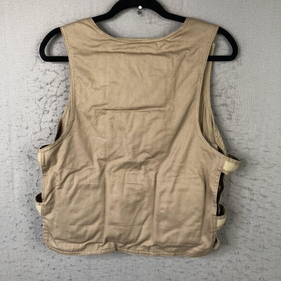Polar Products Kool Max Cooling Vest Adjustable M/L Khaki Tan KMVZ Adult - Picture 2 of 14